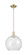 Arcadia One Light Mini Pendant in Antique Brass (405|7161SABG12412)
