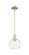 Arcadia One Light Mini Pendant in Antique Brass (405|7161SABG12158)