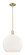 Arcadia One Light Mini Pendant in Antique Brass (405|7161SABG12114)