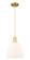 Arcadia One Light Mini Pendant in Satin Gold (405|7161PSGGBD91)