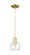 Arcadia One Light Mini Pendant in Satin Gold (405|7161PSGG1246)