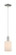 Arcadia One Light Mini Pendant in Polished Nickel (405|7161PPNG341)