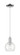 Arcadia One Light Mini Pendant in Polished Chrome (405|7161PPCG1226)