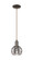 Arcadia One Light Mini Pendant in Oil Rubbed Bronze (405|7161POBG5566SM)