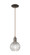 Arcadia One Light Mini Pendant in Oil Rubbed Bronze (405|7161POBG122C6CL)