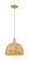 Arcadia One Light Mini Pendant in Champagne Bronze (405|7161PCBRBD12NAT)
