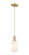 Arcadia One Light Mini Pendant in Champagne Bronze (405|7161PCBG801)
