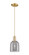 Arcadia One Light Mini Pendant in Champagne Bronze (405|7161PCBG5586SM)