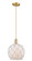 Arcadia One Light Mini Pendant in Champagne Bronze (405|7161PCBG1218RW)
