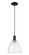 Arcadia One Light Mini Pendant in Matte Black (405|7161PBKGBD94)