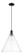 Arcadia One Light Mini Pendant in Matte Black (405|7161PBKGBC162)