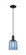 Arcadia One Light Mini Pendant in Matte Black (405|7161PBKG5586BL)