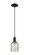 Arcadia One Light Mini Pendant in Matte Black (405|7161PBKG259)