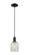 Arcadia One Light Mini Pendant in Matte Black (405|7161PBKG2511)