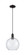 Arcadia One Light Mini Pendant in Matte Black (405|7161PBKG12410)