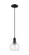 Arcadia One Light Mini Pendant in Matte Black (405|7161PBKG1226)