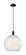 Arcadia One Light Mini Pendant in Matte Black (405|7161PBKG121614WM)