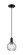 Arcadia One Light Mini Pendant in Matte Black (405|7161PBKG12156)