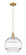 Arcadia One Light Mini Pendant in Brushed Brass (405|7161PBBG55612CL)