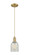 Arcadia One Light Mini Pendant in Brushed Brass (405|7161PBBG2511)