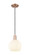 Arcadia One Light Mini Pendant in Antique Copper (405|7161PACG12178WV)