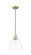 Arcadia One Light Mini Pendant in Antique Brass (405|7161PABGBD92)