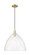 Arcadia One Light Mini Pendant in Antique Brass (405|7161PABGBD164)