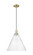 Arcadia One Light Mini Pendant in Antique Brass (405|7161PABGBC164)