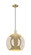Arcadia One Light Mini Pendant in Antique Brass (405|7161PABG12814)