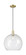 Arcadia One Light Mini Pendant in Antique Brass (405|7161PABG12414)
