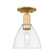 Arcadia One Light Semi-Flush Mount in Satin Gold (405|7161CSGGBD752)