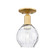 Arcadia One Light Semi-Flush Mount in Satin Gold (405|7161CSGG362)
