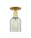Arcadia One Light Semi-Flush Mount in Satin Gold (405|7161CSGG2511)