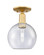 Arcadia One Light Semi-Flush Mount in Satin Gold (405|7161CSGG1248)
