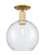 Arcadia One Light Semi-Flush Mount in Satin Gold (405|7161CSGG12410)