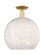 Arcadia One Light Semi-Flush Mount in Satin Gold (405|7161CSGG121614WM)