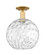 Arcadia One Light Semi-Flush Mount in Satin Gold (405|7161CSGG121512)