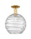 Arcadia One Light Semi-Flush Mount in Satin Gold (405|7161CSGG121312CL)