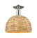 Arcadia One Light Semi-Flush Mount in Polished Nickel (405|7161CPNRBD12NAT)