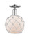 Arcadia One Light Semi-Flush Mount in Polished Chrome (405|7161CPCG1218RW)