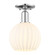 Arcadia One Light Semi-Flush Mount in Polished Chrome (405|7161CPCG12178WV)