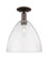 Arcadia One Light Semi-Flush Mount in Oil Rubbed Bronze (405|7161COBGBD124)