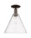 Arcadia One Light Semi-Flush Mount in Oil Rubbed Bronze (405|7161COBGBC124)
