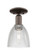 Arcadia One Light Semi-Flush Mount in Oil Rubbed Bronze (405|7161COBG382)