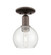 Arcadia One Light Semi-Flush Mount in Oil Rubbed Bronze (405|7161COBG1226)