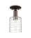 Arcadia One Light Semi-Flush Mount in Oil Rubbed Bronze (405|7161COBG1113)