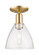 Arcadia One Light Semi-Flush Mount in Champagne Bronze (405|7161CCBGBD754)