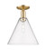Arcadia One Light Semi-Flush Mount in Champagne Bronze (405|7161CCBGBC124)