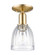 Arcadia One Light Semi-Flush Mount in Champagne Bronze (405|7161CCBG442)