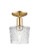 Arcadia One Light Semi-Flush Mount in Champagne Bronze (405|7161CCBG402)
